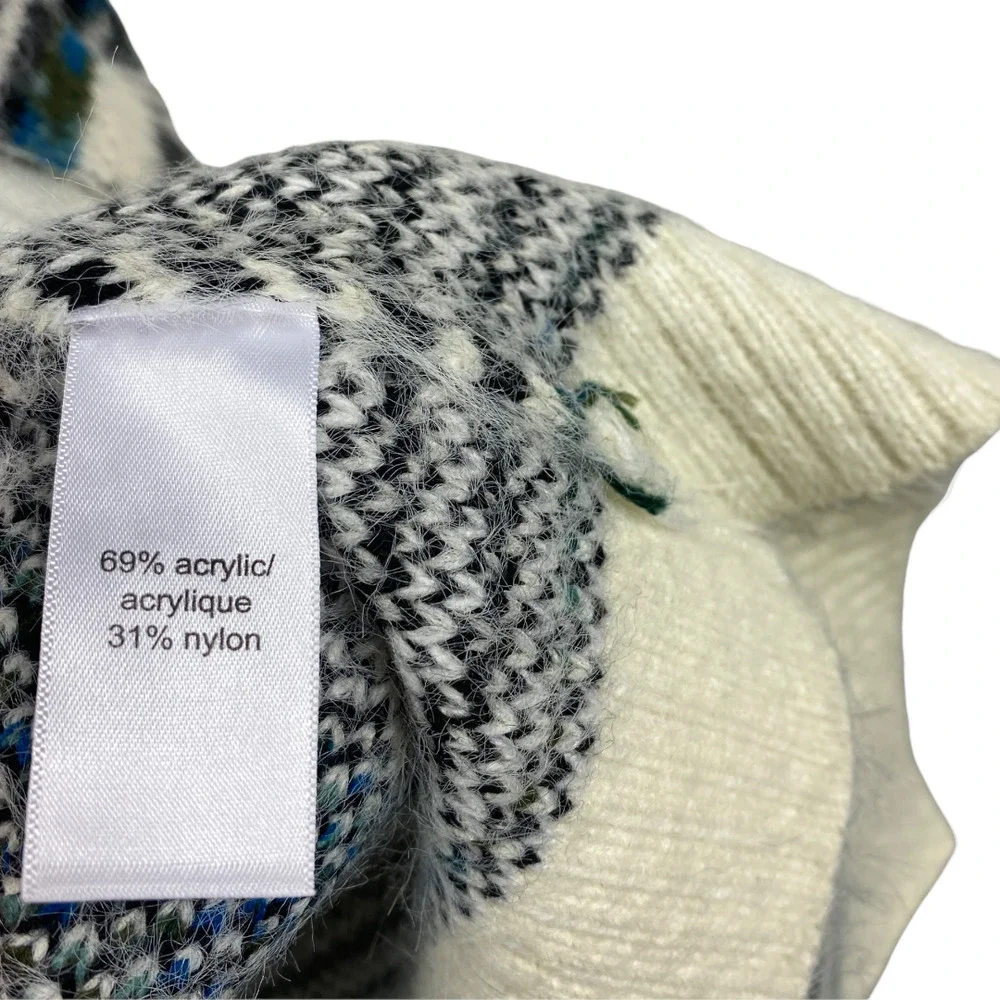 Maurices White Cardigan Sweater Open Front Long Sleeve Warm Fuzzy Small Women's - Picture 4 of 5